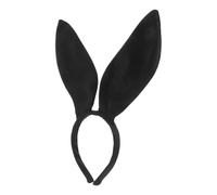 YARNOW Black Bunny Ear Headband for Easter Party and Cosplay Cute Rabbit Ear Hair Accessory for Comfortable Fit for Head Playful Festival and Halloween Costume