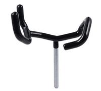 YARNOW Black Metal and Plastic Boom Pole Holder with Secure Grip Head, Fits on C-stands, Stylish Design Microphone Support Holder for Audio-visual Equipment Studio Recording