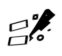 YARNOW Black Plastic Guitar Pickguard Decorative and Wear Resistance Features for Acoustic Guitar DIY Parts and Learners