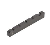 YARNOW Black Stainless Steel 5 String Bass Guitar Nut Replacement Pre-slotted Flat Bottom Design for Accurate Intonation and Improved String Performance, for Electric Bass and Jazz Guitar