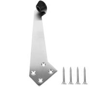 YARNOW Black Stainless Steel Door Stop 90 Degree Angle Limiter Stability Feature Silent Door Buffer Stopper Wall Protection Commercial Settings