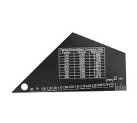 YARNOW Black Triangle Electric Acoustic Guitar String Action Gauge Fret Rocker Luthier Tool High Precision String Height Ruler for Guitar Setup