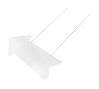 YARNOW Blank Corrugated Plastic Yard Sign with Stake, Outdoor Lawn Ground Sign DIY Decorative Arrow for Garden, Patio, Party -
