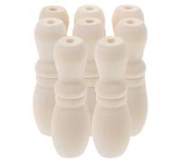 YARNOW Blind Pull Cord Ends 8Pcs Decorative Wooden Knobs Replacement Parts for Bathroom Blinds and Roman Shade Cords