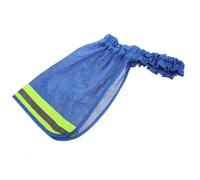 YARNOW Blue High Visible Reflective Polyester Lightweight Strips Hard Hat Visor Full Brim Sun Shield with Long Construction Helmet Cover for Safety Workers