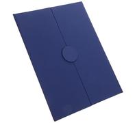 YARNOW Blue Paper Certificate Envelope Rounded Corners, Portable and Elegant Document Protector, Simple Structure Design Suitable for Award Presentations and Diplomas