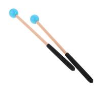 YARNOW Blue Percussion Mallets Set Wooden Marimba Mallets with Handle and Drumsticks for Students for School Performance and Home Entertainment