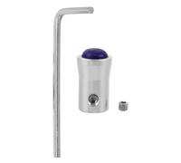 YARNOW Blue Tuning Fork Holder Stand with Non-slip Aluminum Alloy Base and Artificial Jade, 12mm Sound Healing Accessory for Yoga and Music Therapy, Stable Instrument Support