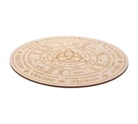 YARNOW Board Wooden Dowsing Board Khaki Wood Material Dowsing Game Purify The Mind Decorative for Religious Ceremonies and Living Room Decor