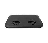 YARNOW Boat Compartment Hatch Marine Boat Hatch Rectangular 17.32x12.4 Inch Black ABS Rubber Weather Resistant Impact Resistant Kayak