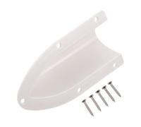 YARNOW Boat Ventilation Cover Clam Shell with Mounting Screws, White Plastic Universal Fit Elongated Structure, Marine Accessory for Vessel and Yacht Outdoor Use, Increases Fuel