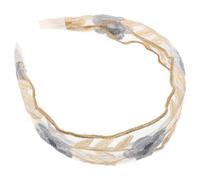 YARNOW Boho Accessory Valentine Headbands for Adults Women Fabric Embroidered Headband Multifunctional Versatility Chic Design Sweet and Charming Look Attending Parties