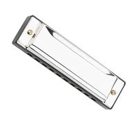 YARNOW Boys and Girls Musical Instrument Toy 10 Hole Metal Harmonica c Key for Toddlers Beginners and Music Enthusiasts Case