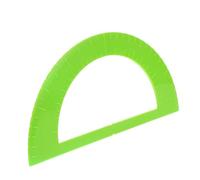 YARNOW Braille Plastic Protractor Ruler for Blind Students, Semicircular Measuring Tool Metric Scale, Light Green Visual Aid for Math and Engineering Learning Supplies