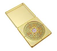 YARNOW Brass Chinese Compass Large Traditional I Ching Divination Pan Feng Shui Decor Lightweight Portable Home Office with Precise Alloy Craftsmanship