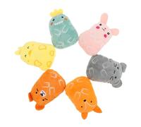 YARNOW Bread Catnip Toys for Cats 6 Pack Large Crinkle Balls Catnip Chew Toy Bite Resistant for Tooth Grinding