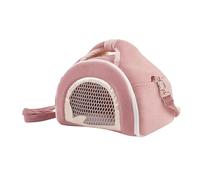 YARNOW Breathable Small Animal Carrier Bag with Anti-lost Design for Hamster Sugar Glider Rat Travel Comfortable Shoulder Pouch for Guinea Pig Bearded Dragon Outdoor Adventures