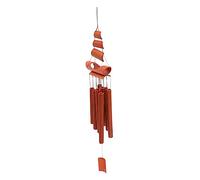 YARNOW Brown Bamboo Wind Chime Pendant Made from Synthetic Material for Garden Decoration, Creating A Natural and Warm Atmosphere, Gift for Friends Moving to A New Home