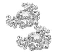 YARNOW Butterfly Rhinestone Shoe Clips Wedding Bridal Decorations Elegant Shoe Accessories for Bride Reusable Lightweight Clips for Engagement Party Prom Graduation Valentine S Day