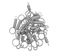 YARNOW Cage Door Hooks 20pcs Pet Cage Closing Hook Cage Spring Hooks for Rabbit Parrot Hamster Pigeon Cages