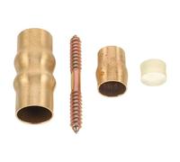 YARNOW Cane Connector Accessories for Elderly Crutch Brass Cane Foot Walking Stick Parts and Accessories DIY Set Seniors Assistance Products Brass Crutch