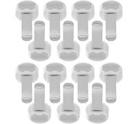 YARNOW Car Air Conditioner Vent Clips 100Pcs Metal White Head Clips for Auto Air Vents Home and Office Compatible