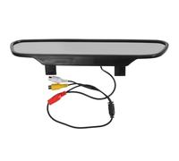 YARNOW Car Rear View Mirror Display Screen for Reversing Camera System with 2 Av Inputs, 5-inch Display, Simple Installation, Abs Material, 350:1 Ratio, for Car Backup View Monitor