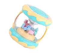 YARNOW Carousel Hand Drum Toy for Babies 3D Light and Music Early Educational Toy Interactive Drum Light-up Features for Infants and Toddlers Random Color