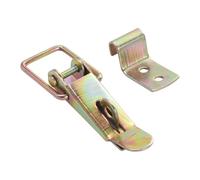 YARNOW Carriage Truck Door Latch and Hold Down Hasp for Automotive Security, 2 Sets SPCC Metal Draw Catch Locks with Smooth Surface