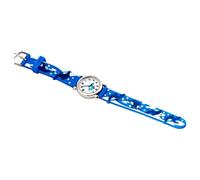 YARNOW Cartoon Dolphin Watch with Soft Elastic Strap S Timepiece for Students Fun Learning Wristwatch in Blue