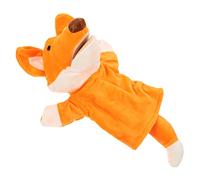 YARNOW Cartoon Fox Plush Hand Puppet for Interactive Animal Puppet for Parent Play Soft Stuffed Plush for Storytelling Imagination Development and Communication Skills