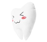 YARNOW Cartoon Tooth Pillow Cute Hugging Throw Pillow for Soft Cotton Material Decorative Tooth Fairy Cushion Fun Home for Bedroom and Nursery