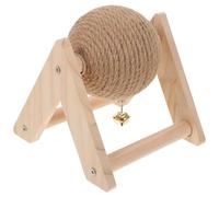 YARNOW Cat Scratching Bunny Plaything Assorted Color Wood Sisal Rope Ball for Sharpen Claws Protect Furniture Stable Kitten Scratchers for Home and Pet Shops
