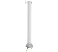 YARNOW Ceiling Fan Replacement Downrod with Ball Mount, 30cm/12 White Heavy Duty Metal Extension Rod, 1" D Non-Threaded Universal Downrod for Indoor Fans
