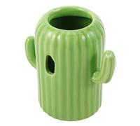 YARNOW Ceramic Cactus-shaped Hamster Water Bottle Holder Stand for Small Pets, Lovely Feeder Accessory for Hamsters, Rabbits, Chinchillas - Small Animal Water Dispenser Rack