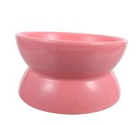 YARNOW Ceramic Elevated Cat Food Bowl Tilted Design for Comfort and Easy to Clean Random Color for Cats to Eat and Drink Without Neck Strain