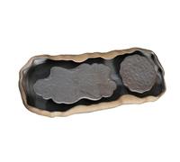 YARNOW Ceramic Lotus Teapot Holder Beautifully Designed Kung Fu Tea Ceremony Teaware Easy to Clean Drain Water Tea Table Mat