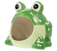 YARNOW Ceramic Small Pet Bed for Hamster Cooling House in Green, Suitable for Play and Rest, for Sleeping and Gift for People Who Have Small Pets