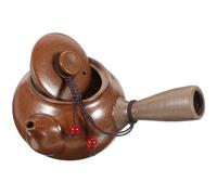 YARNOW Ceramic Tea Kettle Side Handle Water Heating Kettle with Simple and Generous Shape Assorted Color Easy to Clean Comfortable Feel Retro Style for Use at Home Or in The Random Color