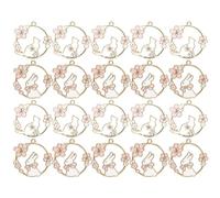 YARNOW Charms Elegant and Romantic Style 20pcs Alloy Rabbit and Cat Shaped for Not Easy to Break and Safe to Use for Jewelry Making, DIY Bracelet and Earring Accessories