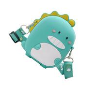YARNOW Children's Lightweight Silicone Crossbody Bag with Three-Dimensional Dinosaur Design, Compact Change Purse for Playing on Weekends and Shopping, Easy to Carry Boys and Girls