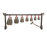 YARNOW Chinese Bell Instrument Chime Percussion Musical Instrument Vintage-style Single-layered Made of Zinc Alloy to Enhance Rhythm and Focus, for Home Or Office Decoration