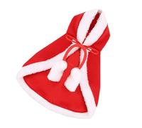 YARNOW Christmas Pet Costume Red Hooded Cloak with Breathable for Puppies and Cats Festive Party Dress Poncho for Birthday and Holiday Decoration