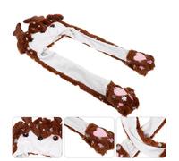 YARNOW Christmas Plush Moving Ear Hat Reindeer Headband with Inflatable Ears Snowflake Design for Party, Stage Performance, and Photo Prop