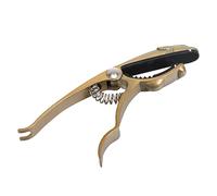 YARNOW Classical Cheetah Capo for Electric Guitars Lightweight Clip Tuner with Silica Gel Protection for Guitarists and Music Teachers Elegant Design Gold