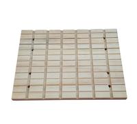 YARNOW Claws Scratching Board Small Pet Scratch Board Vent Function Natural Wood Square Easy Fixed in Pet Cage Pad It on The Pet's Foot for Small Animals and Rabbits