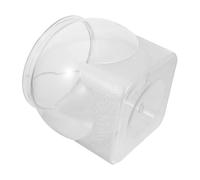 YARNOW Clear Desktop Fish Tank with Extra Spacious Capacity Shatterproof Plastic Aquarium Bowl for Goldfish Betta Shrimp Hydroponic Planter for Home Office Decor