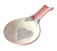 YARNOW Coffee Spoon Holder Small Stand Ceramic Spoon Rest Spoon Cradle Fork Holder Kitchen Utensil Holder Scoop Rest Daily Use Spoon Holder Delicate Spoon Holder Marble Small Spoon