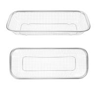 YARNOW Colander Basket Lid and Easy to Clean Stainless Steel Rectangular 2pcs Versatile Use Chopsticks and Tableware Organizer for Kitchen and Dining Area