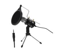 YARNOW Condenser Microphone Clip Wireless Mic for Recording Live Broadcast Singing
